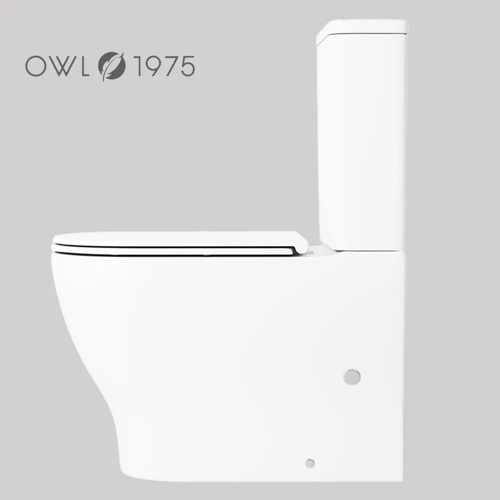 Унитаз Owl 1975 ИМOWLT190702 Tid Cirkel-G напольный, компакт, с микролифтом, белый