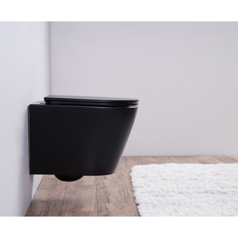 Унитаз подвесной Esbano CLAVEL (Matt Black) 480x360x355 от магазина Vanna-Vanna.ru!