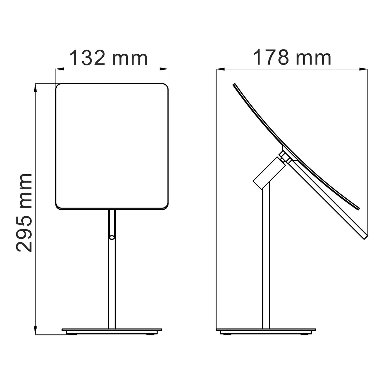 Зеркало косметическое WasserKraft K-1006 хром