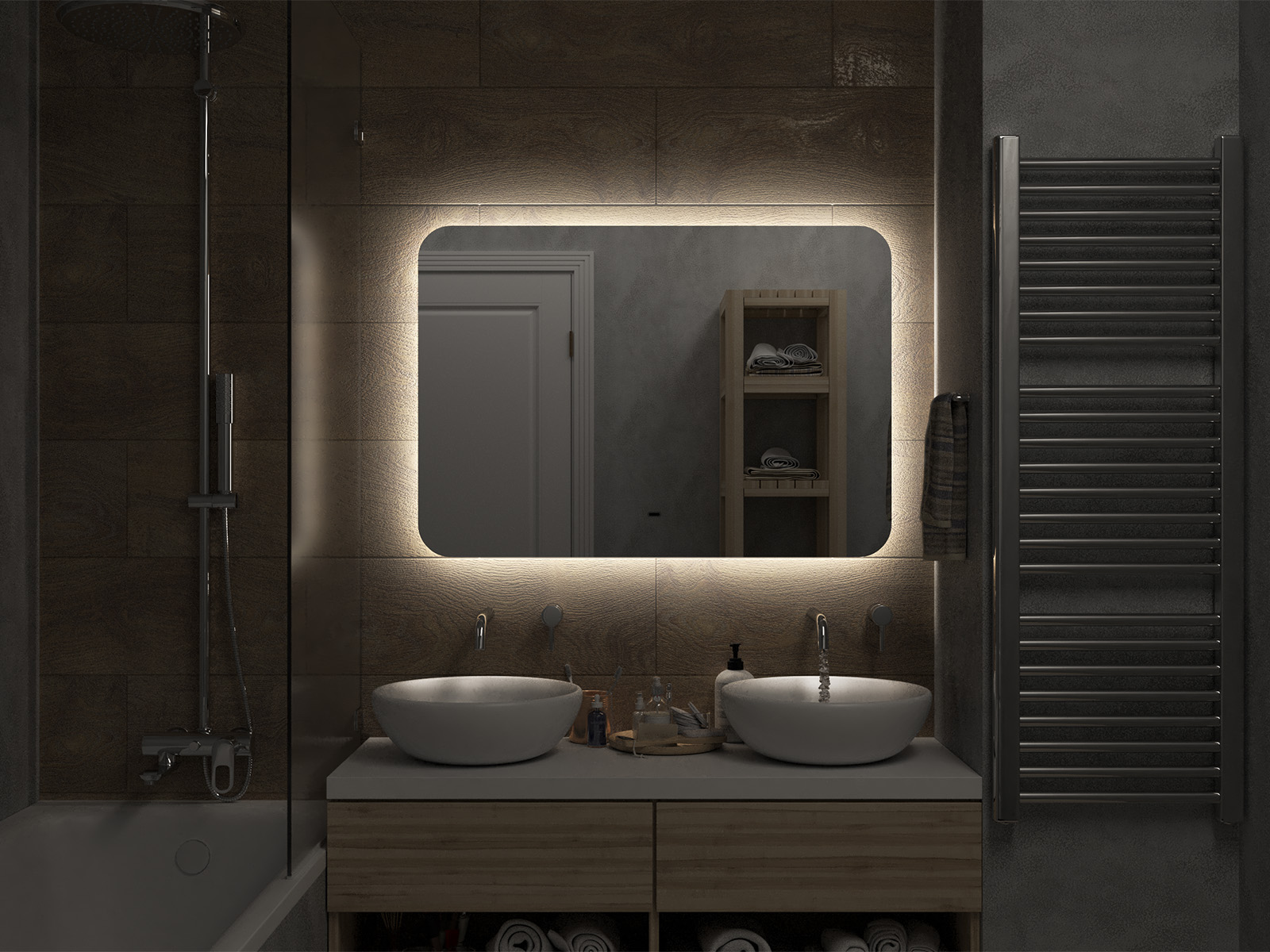 Зеркало Misty Адхил 1000x700