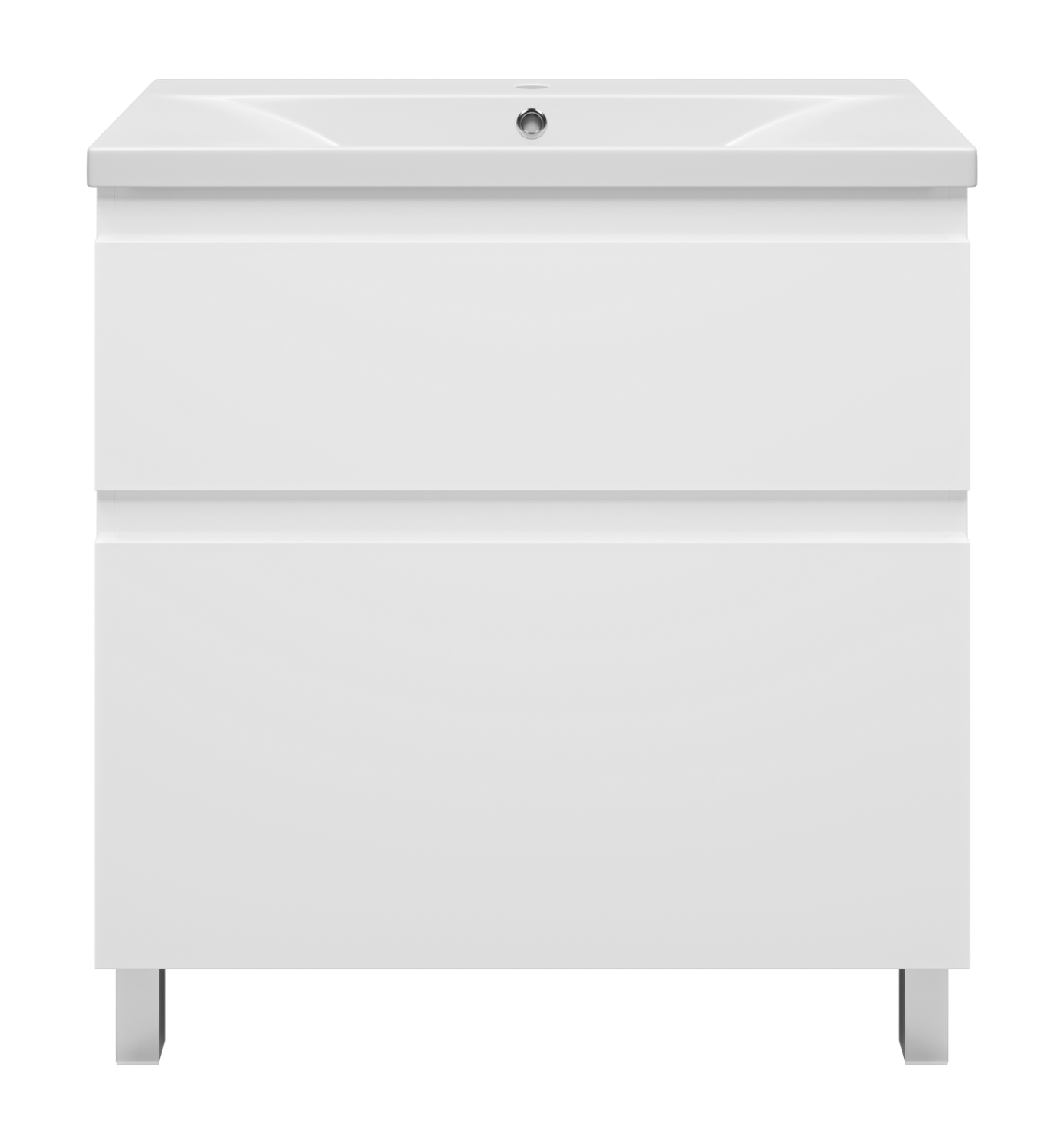 Тумба с раковиной Misty Лаки 80 белый