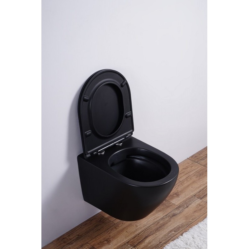 Унитаз подвесной Esbano AZALEA (Matt Black) 480x365x360 от магазина Vanna-Vanna.ru!