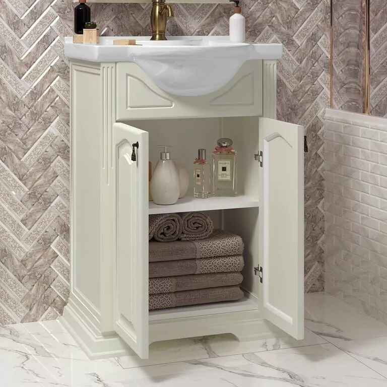 Тумба с раковиной Opadiris Риспекто 55 слоновая кость