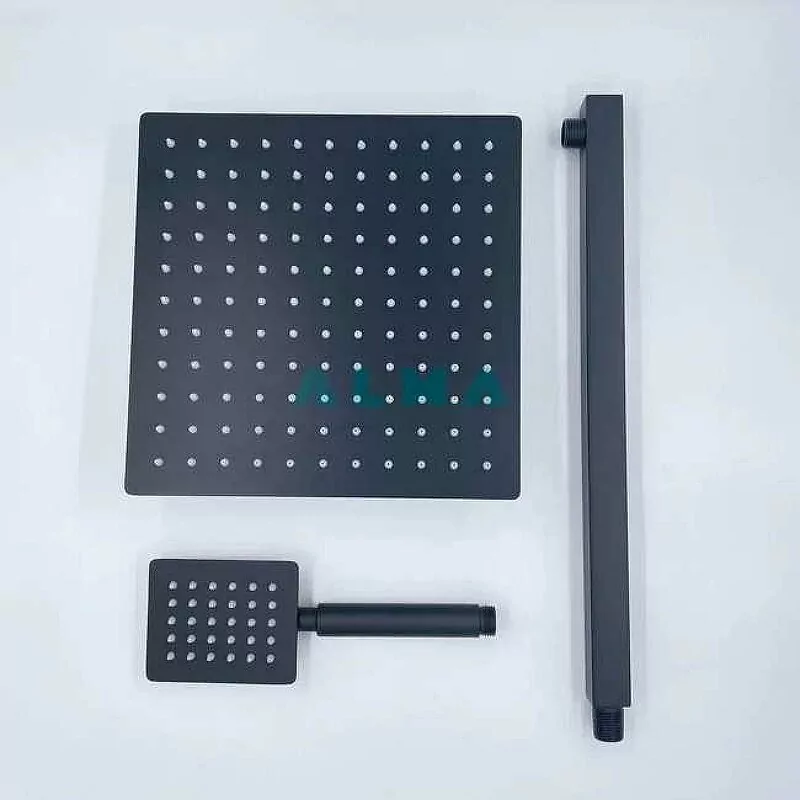 Душевой комплект ALMAes Weber TVZ-0808 черный матовый