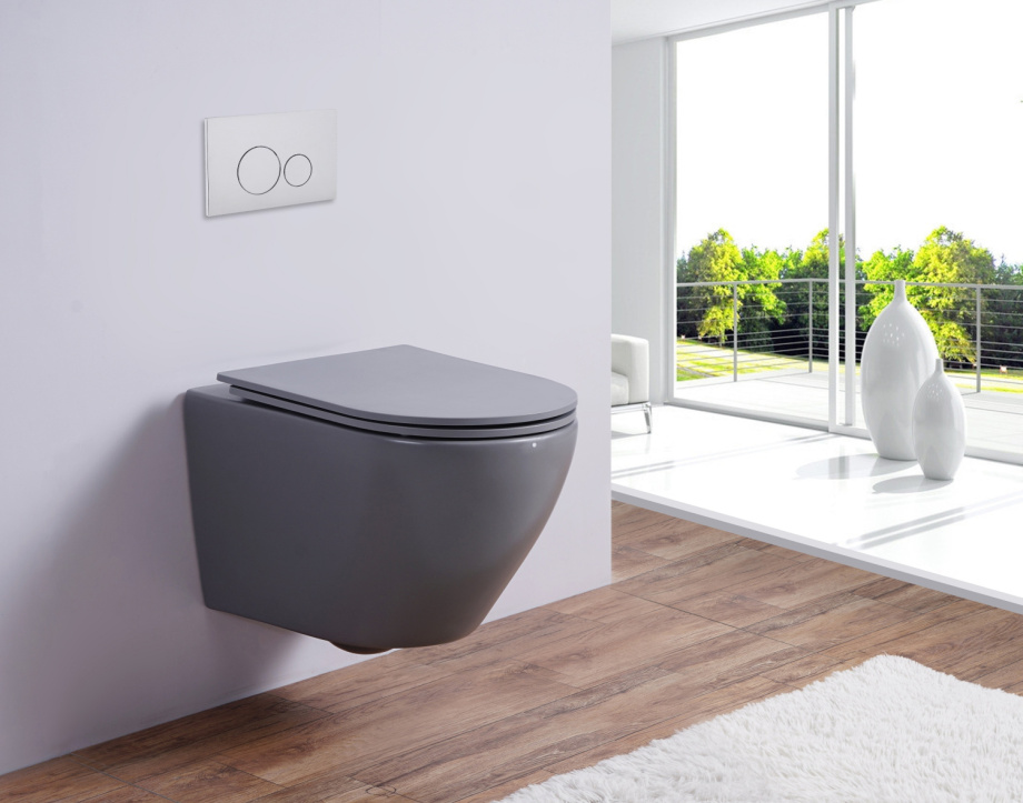 Унитаз подвесной Esbano AZALEA (Matt Grey) 480x365x360