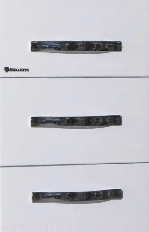 Пенал Bellezza Анкона 40 L/R напольный с корзиной, белый