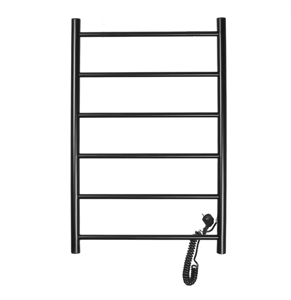 Полотенцесушитель электрический Domoterm Классик DMT 109-6 50х80 EK R правый, черный матовый