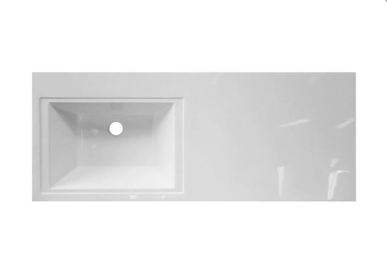 Тумба напольная Corozo Леон 68 с раковиной Мадлен 130 L под стиральную машину, белая от магазина Vanna-Vanna.ru!