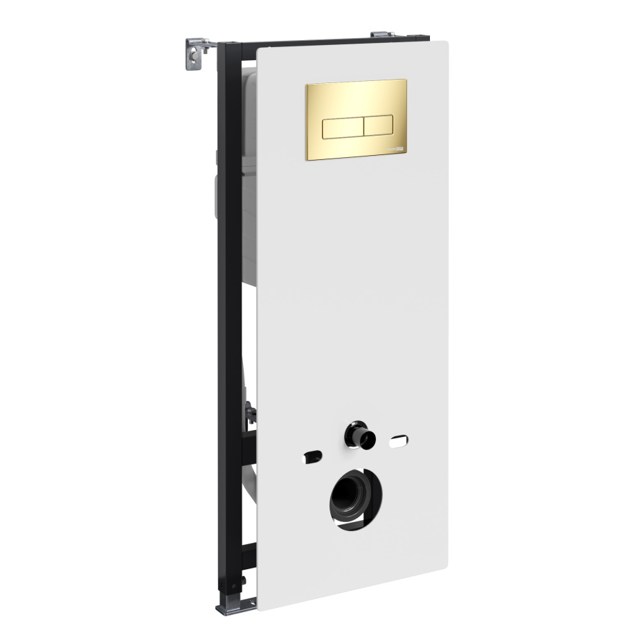 Инсталляция WasserKraft Abens 20TLT.010.ME.WH.PG03 для подвесного унитаза, с кнопкой