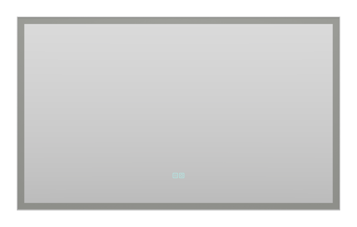 Зеркало Misty Веритате 1000x600 серый