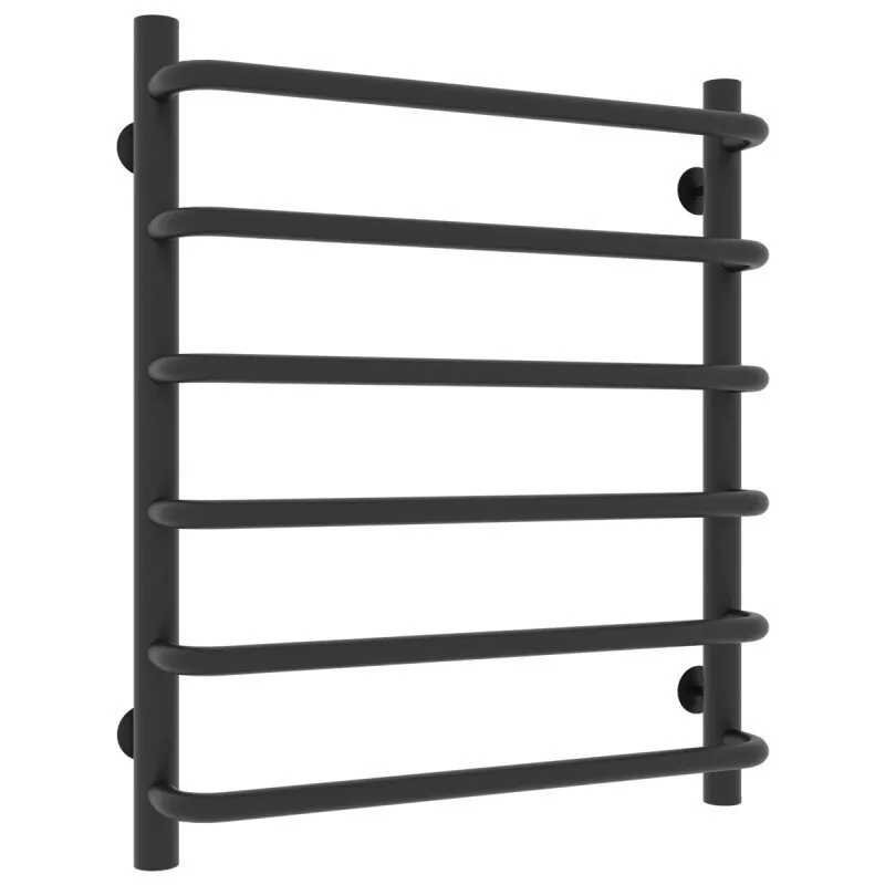 Полотенцесушитель водяной Laris Стандарт П6 500х600 черный матовый