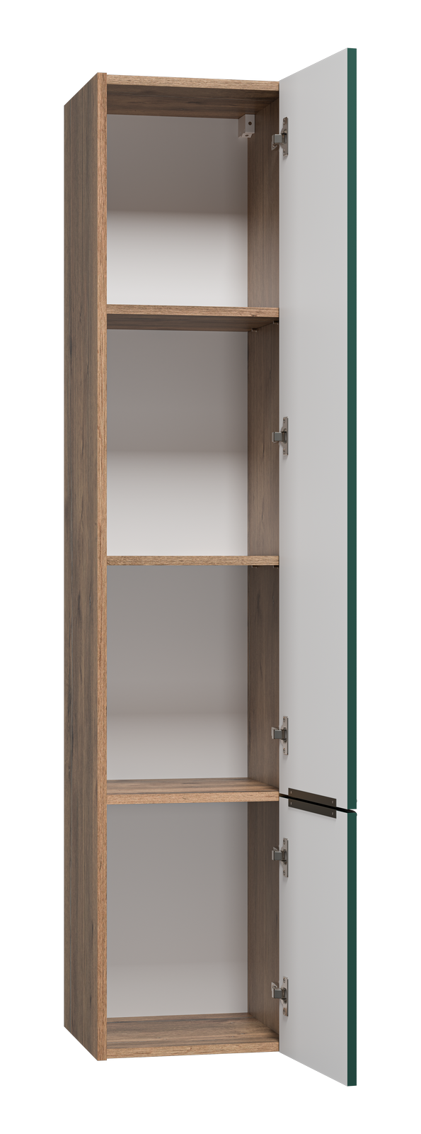 Пенал Brevita Greenwood 35 подвесной, R, зеленый/дуб галифакс олово