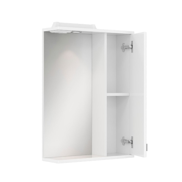 Зеркало со шкафчиком Onika Лига 52.01 R свет, белый