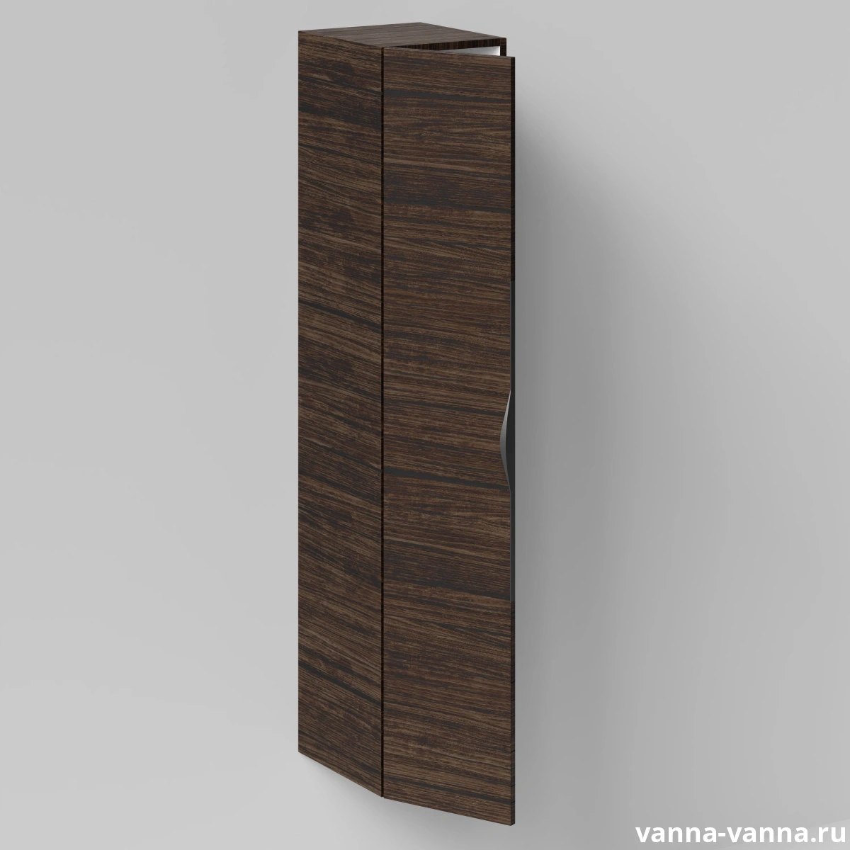 Пенал Vod-ok Марко 30 подвесной, дверь, ручки Черные, Палисандр, левый от магазина Vanna-Vanna.ru!
