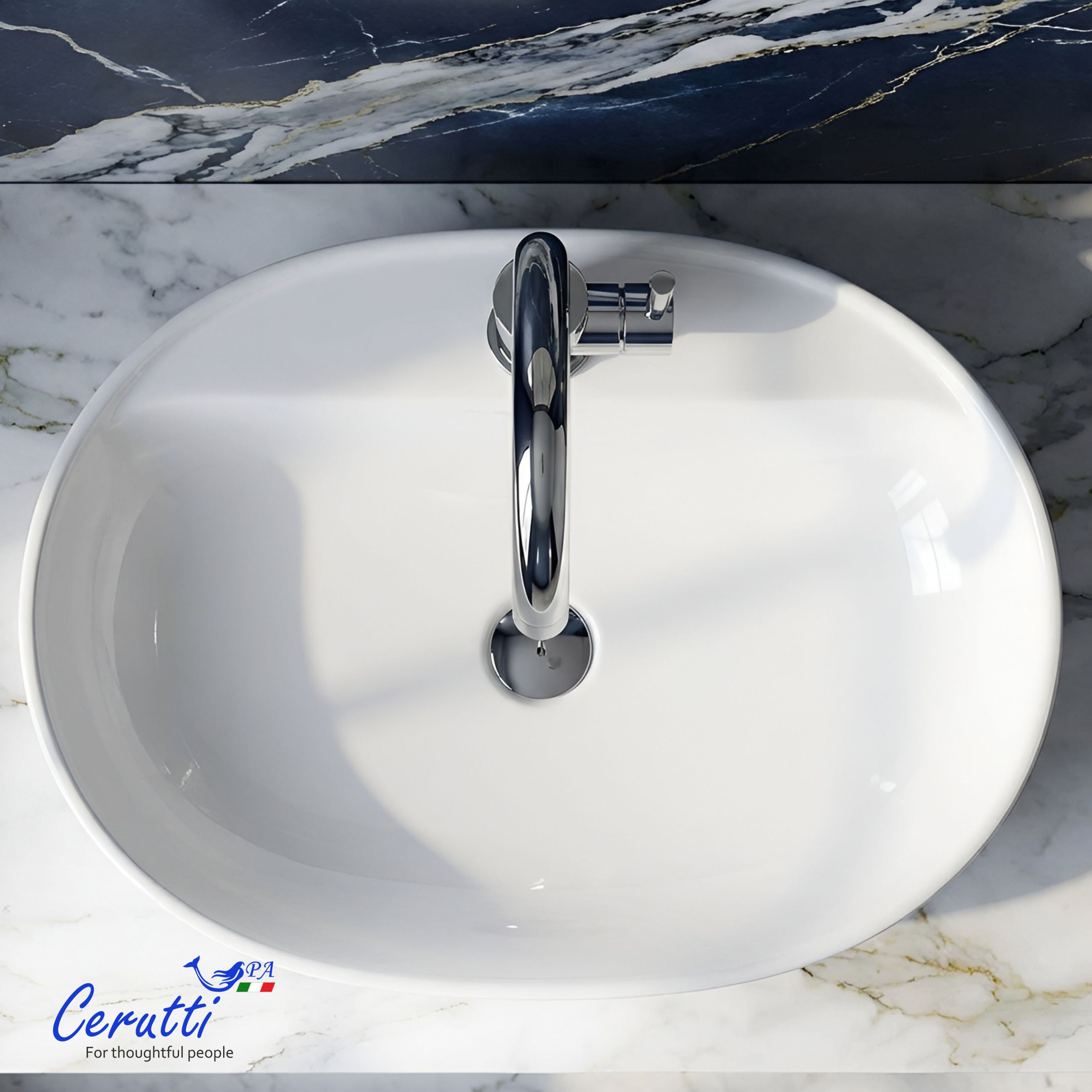 Смеситель для раковины Ceruttispa Сельсо (CELSO) из нержавеющей стали, цвет хром