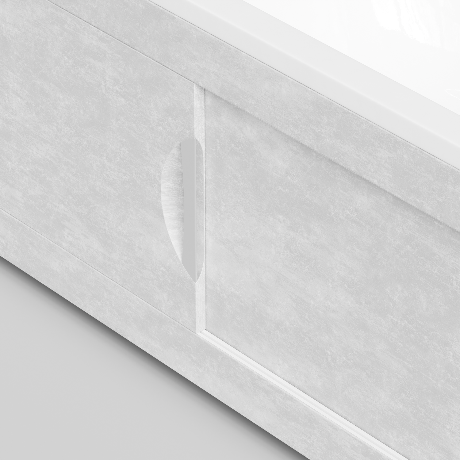 Экран под ванну Vod-ok Топ 170 раздвижной Белый камен