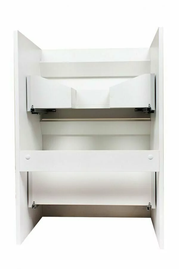 Тумба напольная Style Line Даллас 140 Люкс Plus ПВХ с раковиной Даллас 140 под стиральную машину, два ящика, правая, белая