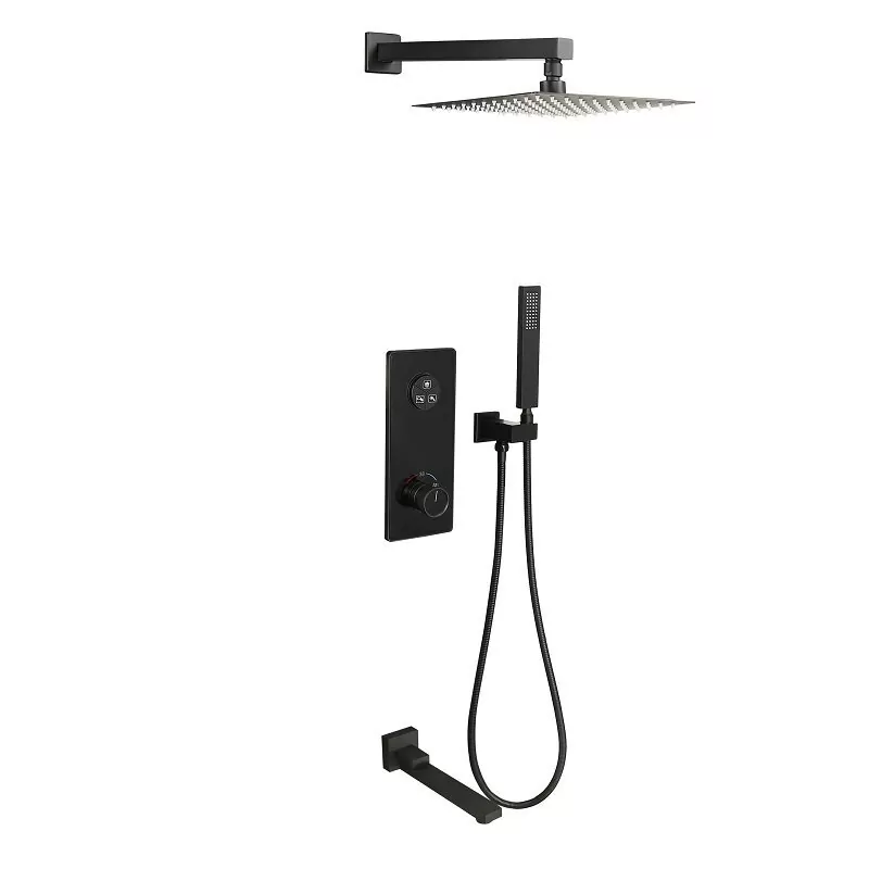 Душевой комплект ALMAes Ebro TVZ-8801 черный матовый