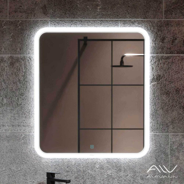 Зеркало Alavann Anna 70 свет, сенсор, антизапотевание, белый