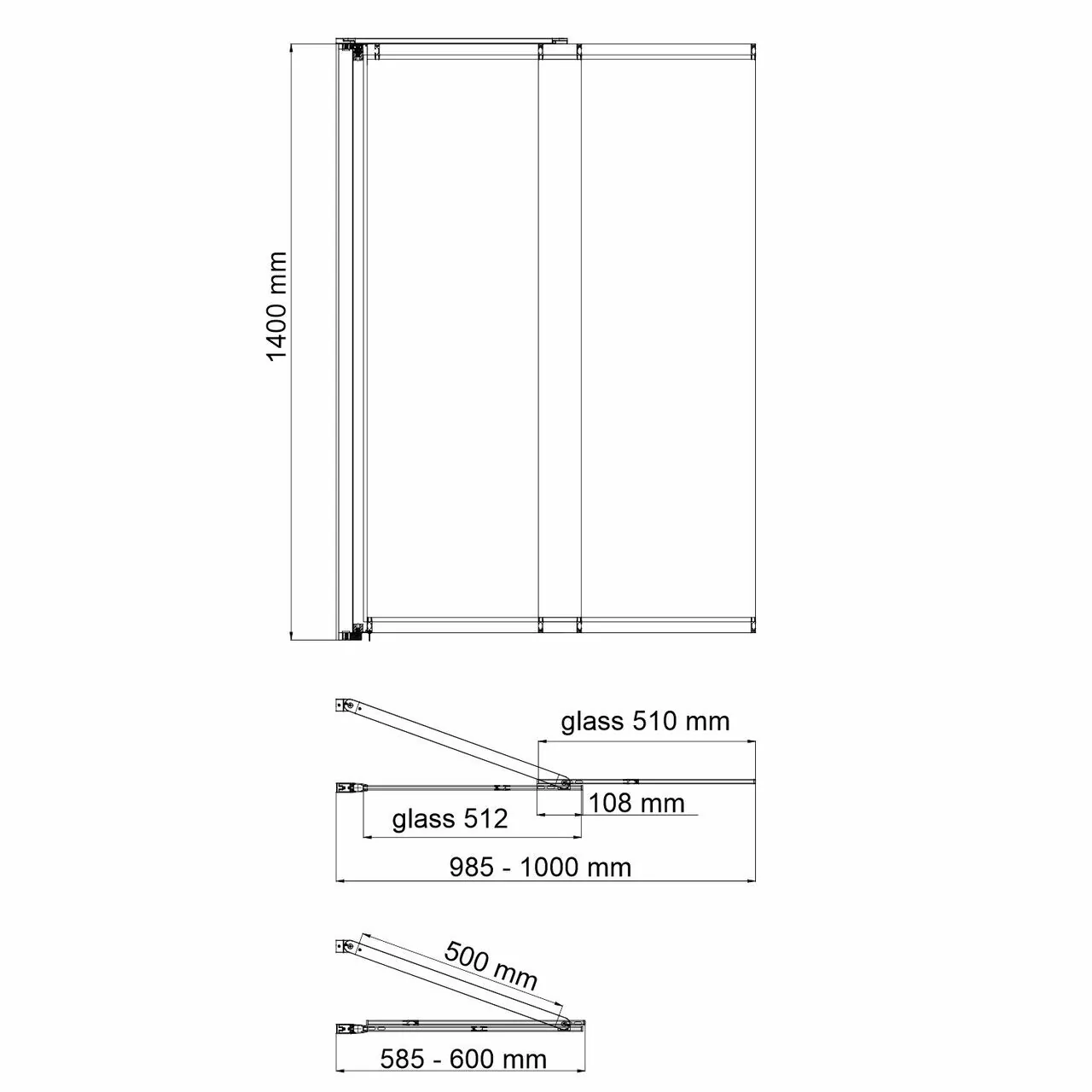 Стеклянная шторка WasserKraft Main 41S02-100 WasserSchutz Fixed профиль профиль хром Стеклянная шторка WasserKraft Main 41S02-100 WasserSchutz Fixed профиль профиль хром