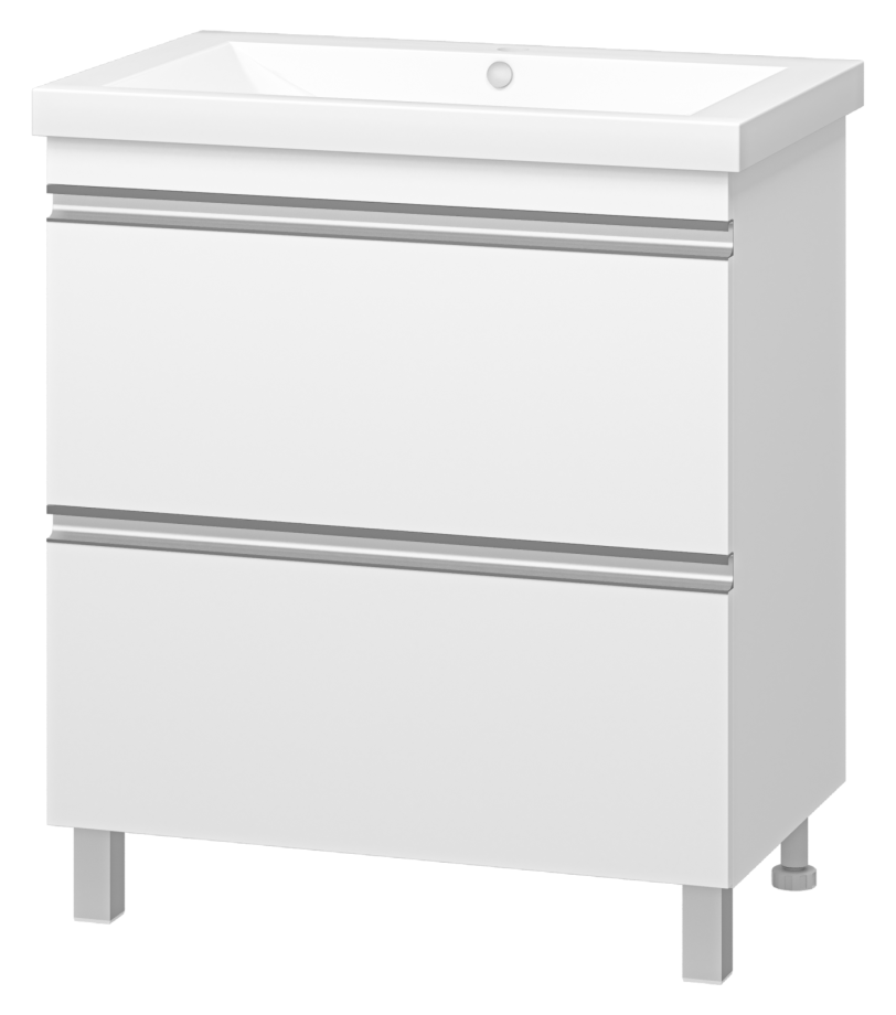 Тумба с раковиной Misty Ингрид 75 белый