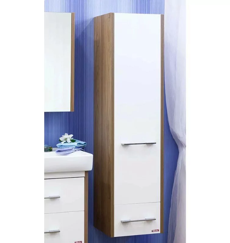 Пенал Sanflor Ларго 40 2 L/R подвесной, белый/вяз швейцарский