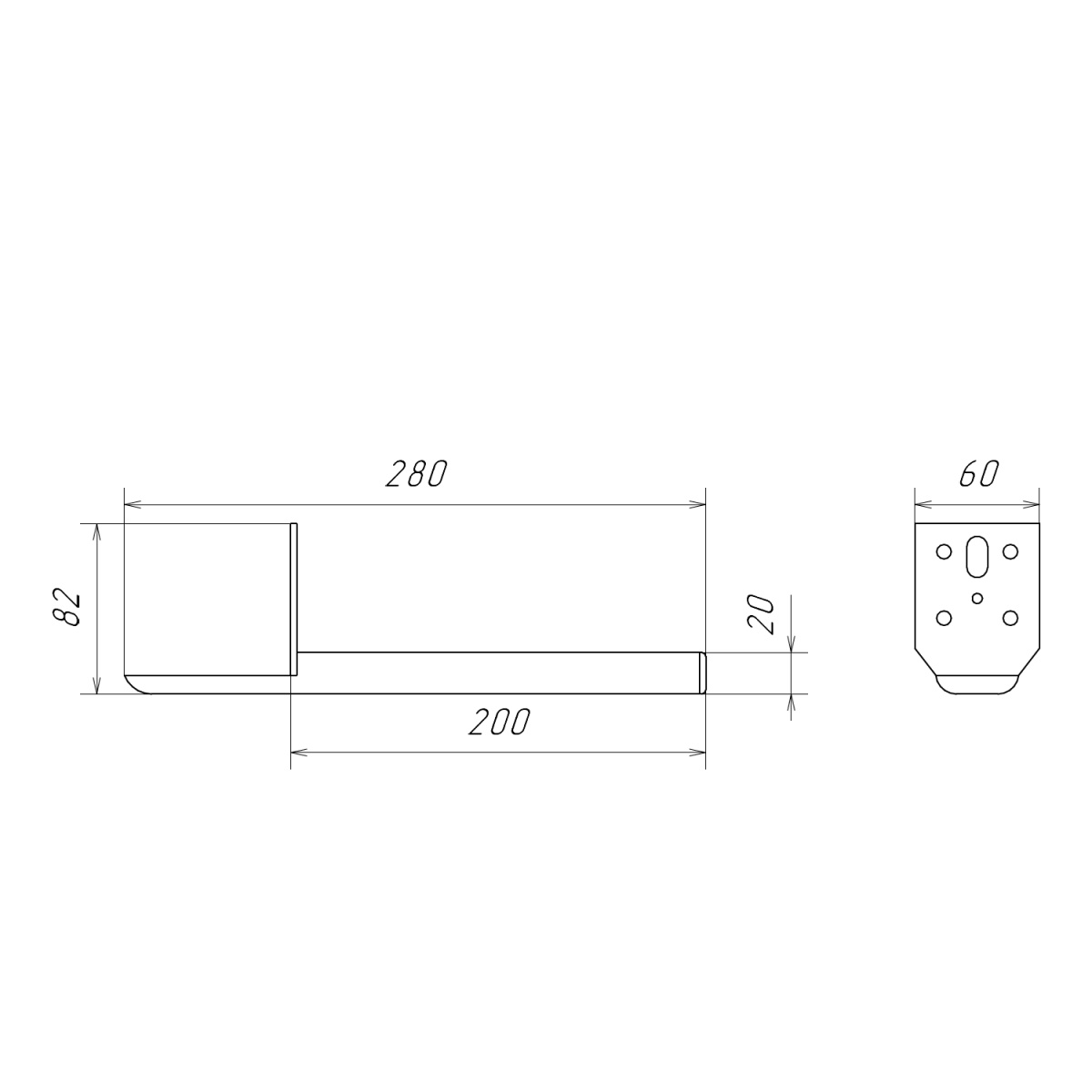 Комплект нерегулируемых мебельных ножек Comforty, 2 штуки, h=200мм, цвет серый шёлк от магазина Vanna-Vanna.ru!