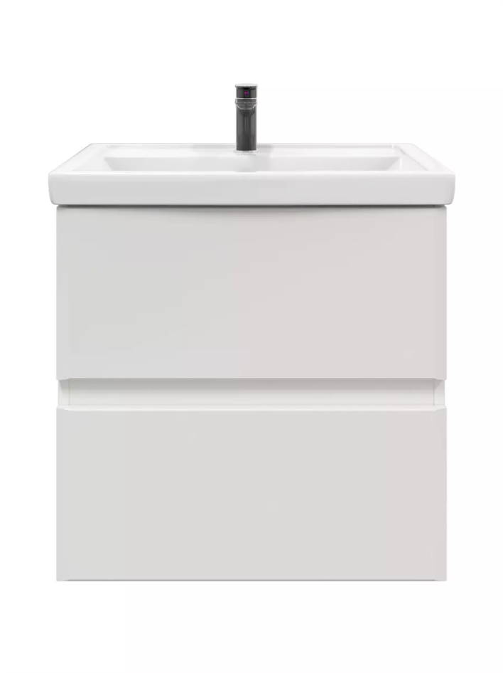 Тумба подвесная SanStar Велья 50 с раковиной Фест 50, белая