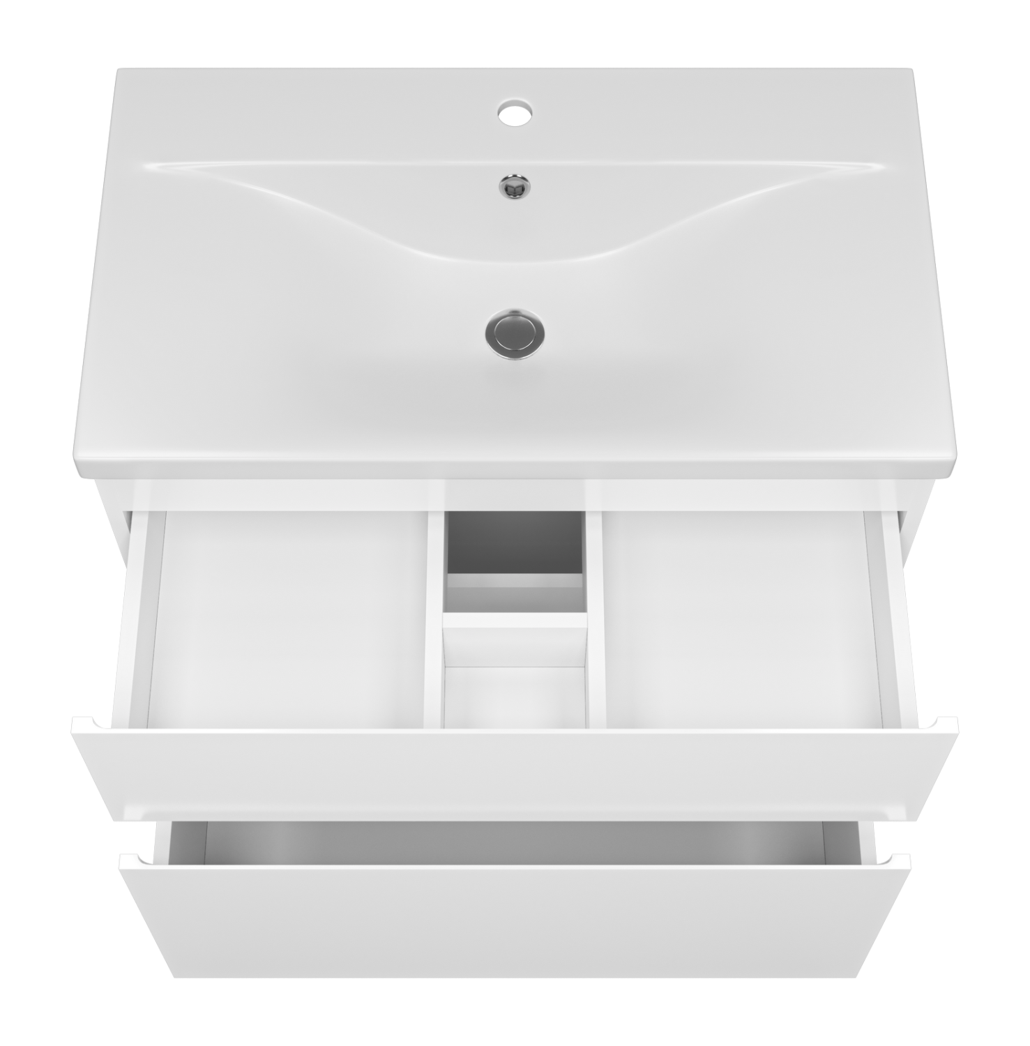 Тумба с раковиной Misty Лаки 80 белый