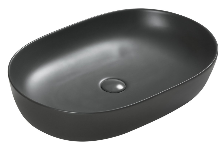 Раковина SantiLine SL-1017DG накладная, темно-серый матовый