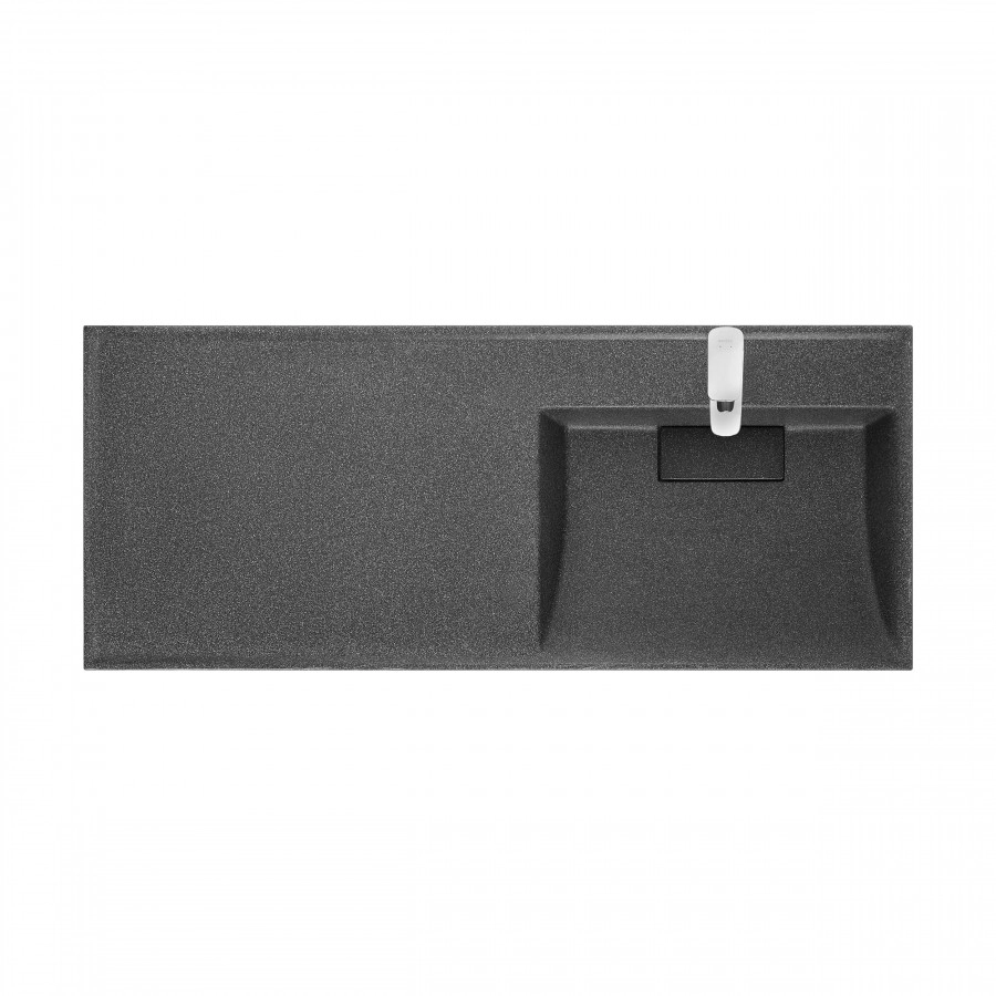 Раковина Aquaton Лондри 120 правая, графит