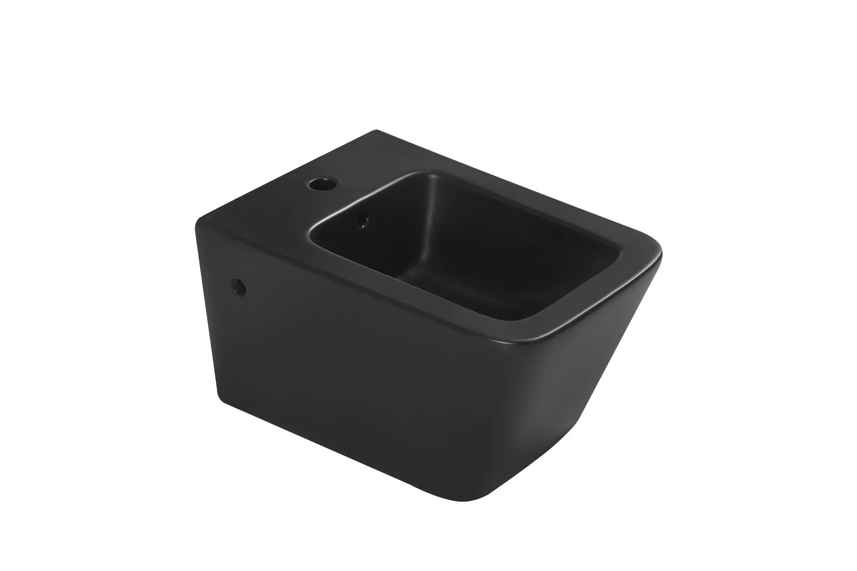 Унитаз - биде подвесное SantiLine SL-5054MB черный матовый