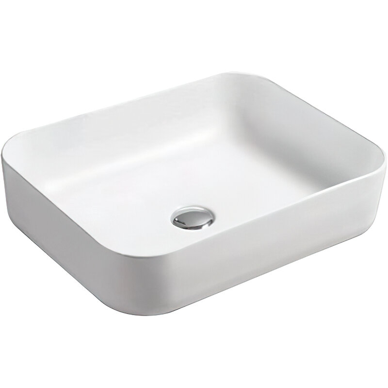 Раковина SantiLine SL-1051MW накладная, белый матовый