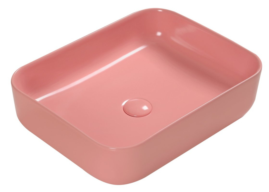 Раковина SantiLine SL-1051P накладная, персиковый матовый