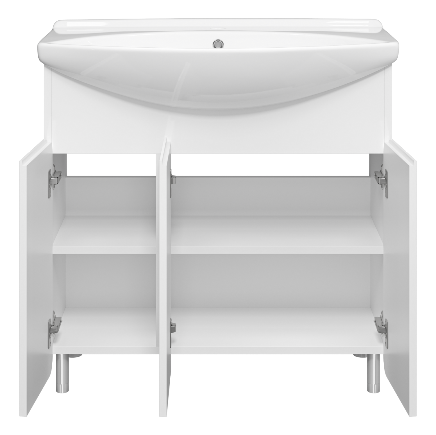 Тумба с раковиной Misty Чегет 85 белый