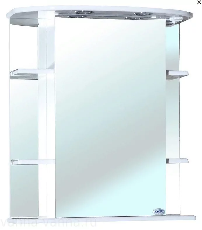 Зеркало-шкаф Bellezza Магнолия 65 свет, левое, белый
