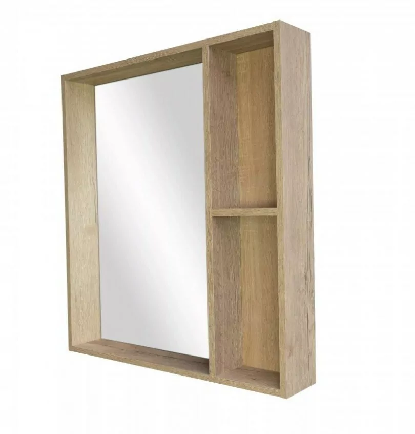 Зеркало-шкаф Bellezza Рона 70 натуральный дуб