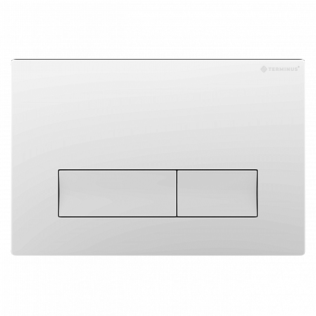 Клавиша смыва для инсталляции Terminus Classic кнопка прямоугольник, цвет белый