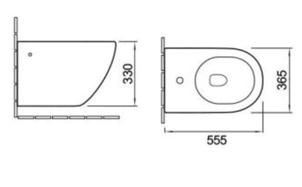 Биде подвесное SantiLine SL-5058 овальное, белый