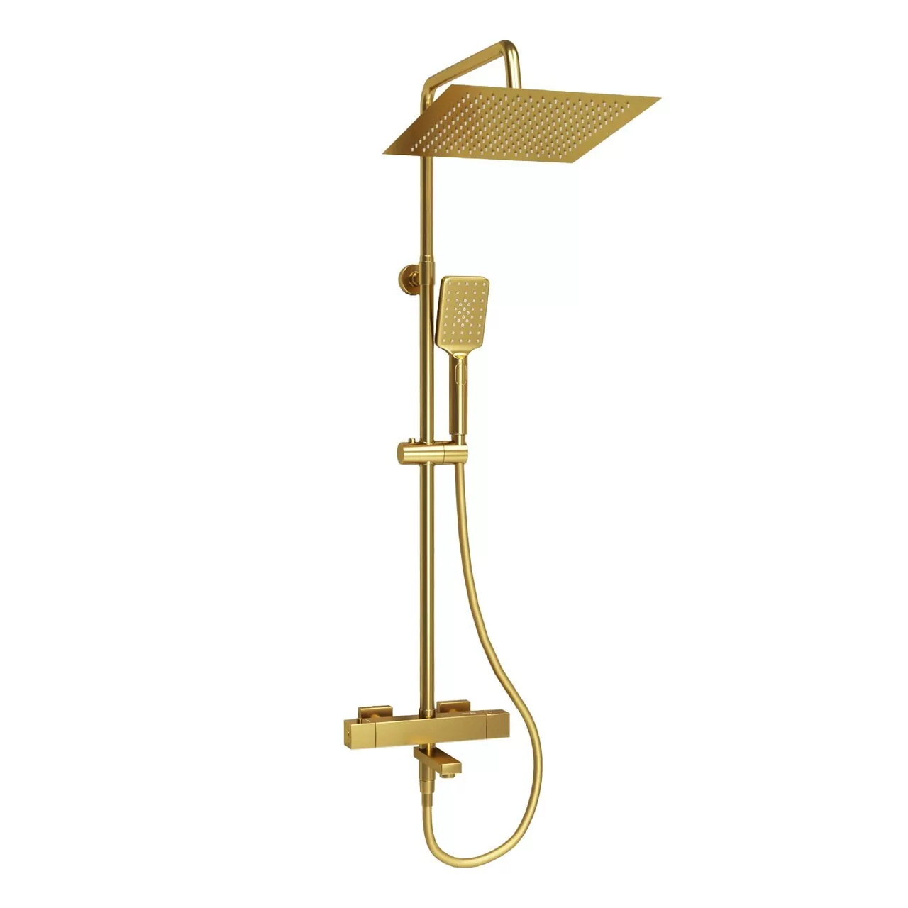 Душевая стойка WasserKraft A199.260.201.BG Thermo матовое золото