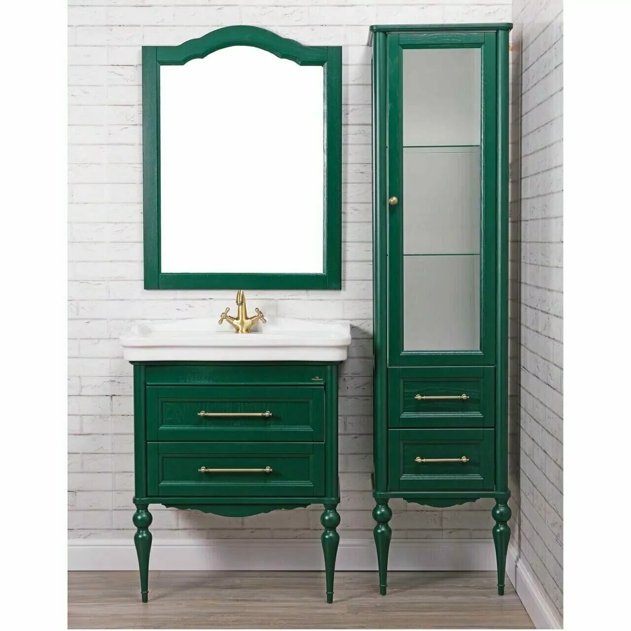 Зеркало ValenHouse Эстетика 80 зеленый