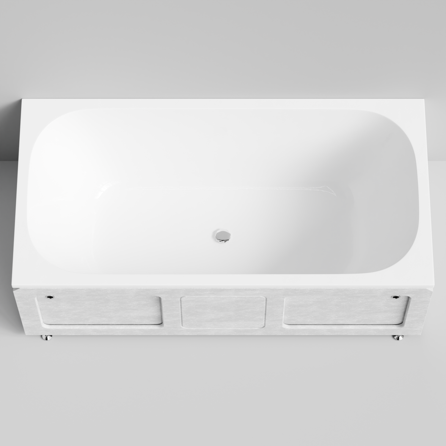 Экран под ванну Vod-ok Хит 170 раздвижной Белый камен