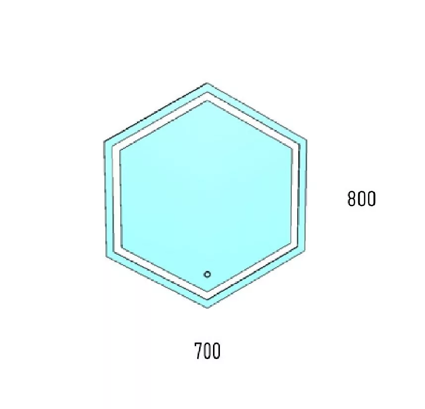 Зеркало Corozo Теор 700х800 свет, сенсор