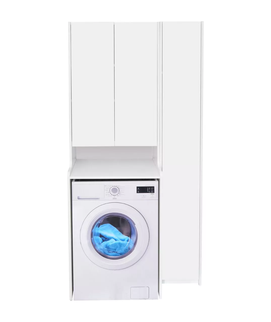 Пенал напольный Aquaton Лондри 30 L/R, белый