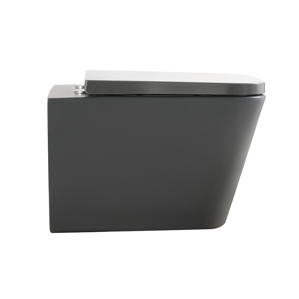 Унитаз подвесной Veconi Pulo VPU-51TGR серый матовый