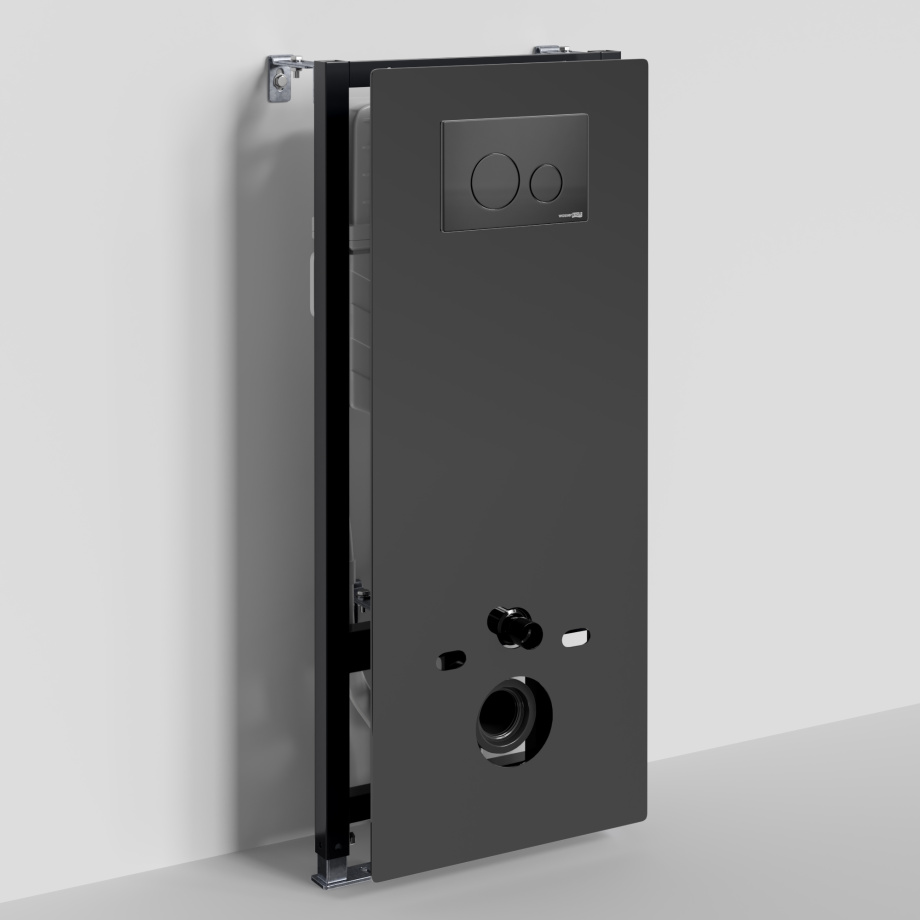 Инсталляция WasserKraft Abens 20TLT.010.ME.BL.MB02 для подвесного унитаза, с кнопкой