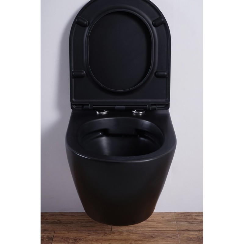 Унитаз подвесной Esbano AZALEA (Matt Black) 480x365x360