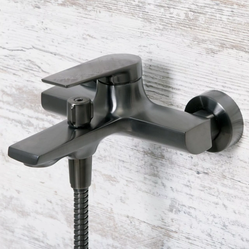 Смеситель для ванны WasserKraft Wiese 8401 оружейная сталь