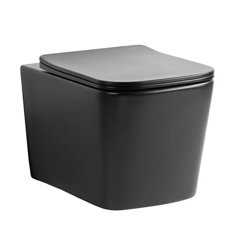 Унитаз SantiLine SL-5027MB подвесной, торнадо, микролифт, черный матовый от магазина Vanna-Vanna.ru!