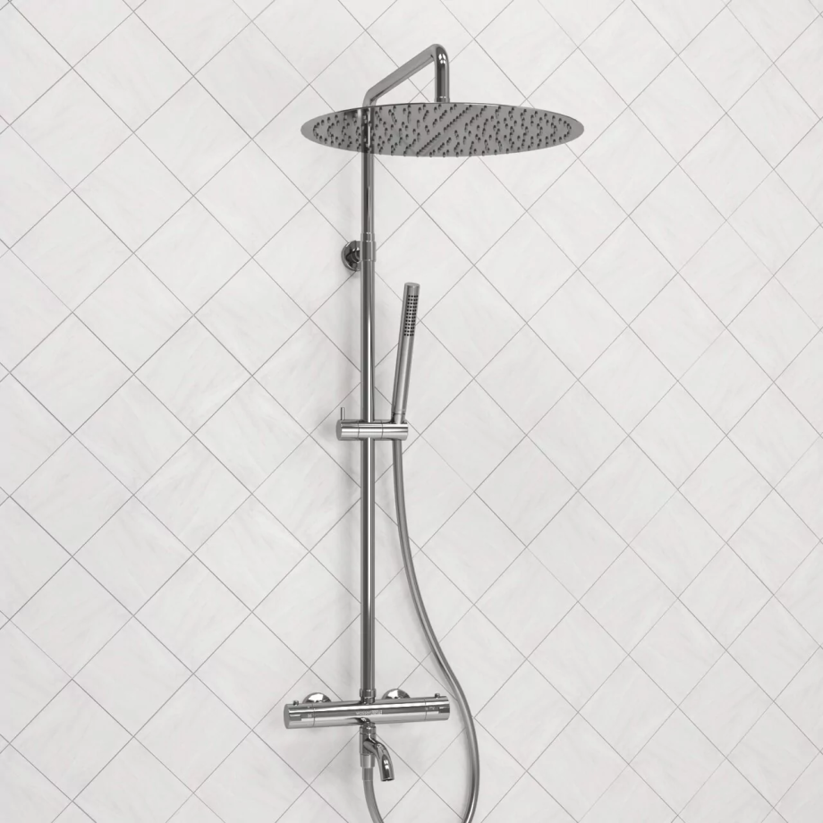 Душевая стойка WasserKraft A188.117.137.087.CH Thermo хром